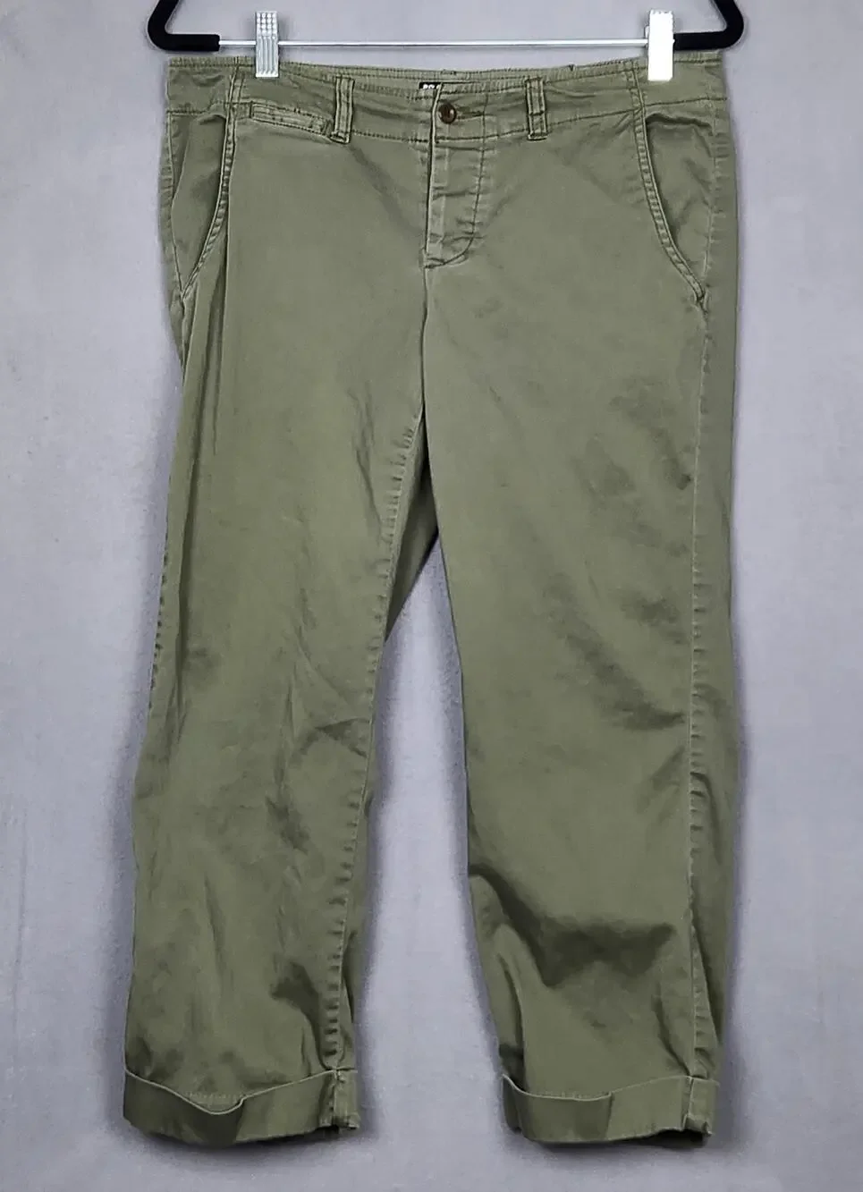 POLO JEANS CO Pants Womens Size 6 Green Cropped Lightweight Mesure 32X23